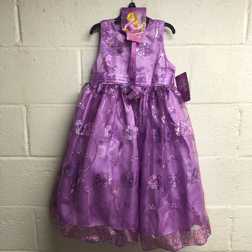Disney Rapunzel purple dress size 6X